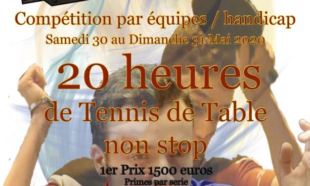 Tournoi de Promotion International – Iron Ping – 30 et 31 mai 2020