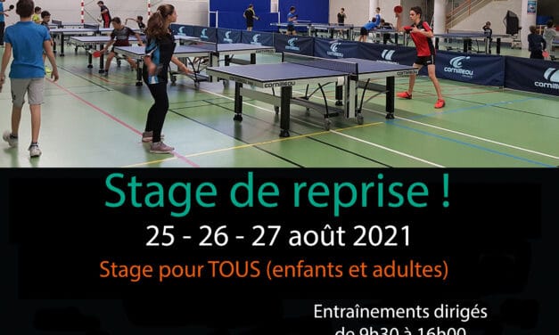 Stage de reprise (Août 2021)