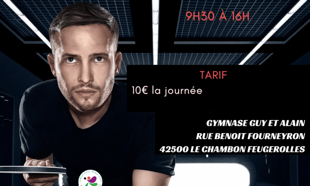 Stage de tennis de table de « reprise » – août 2022