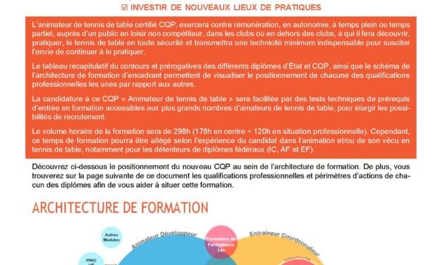 Le nouveau CQP