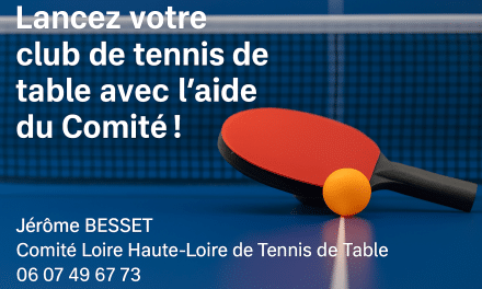 Créer son club de tennis de table avec l&rsquo;aide du Comité