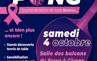 Pink Pong à Civens : le tennis de table mobilisé pour Octobre Rose 🎀