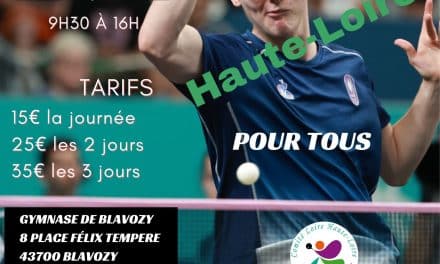 Stage de tennis de table à Blavozy (43)