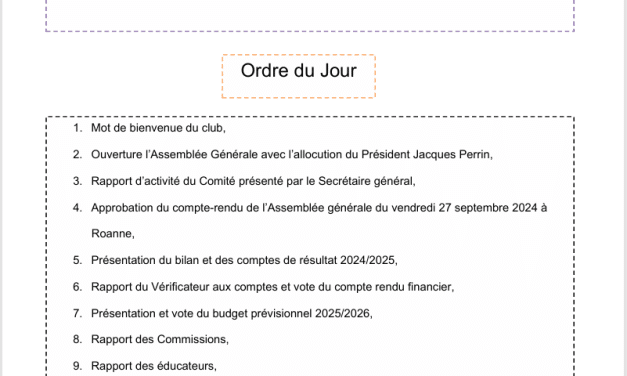 Compte-Rendu Assemblée Générale 2024/2025