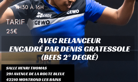 Stage élite du Comité à Montrond-les-Bains