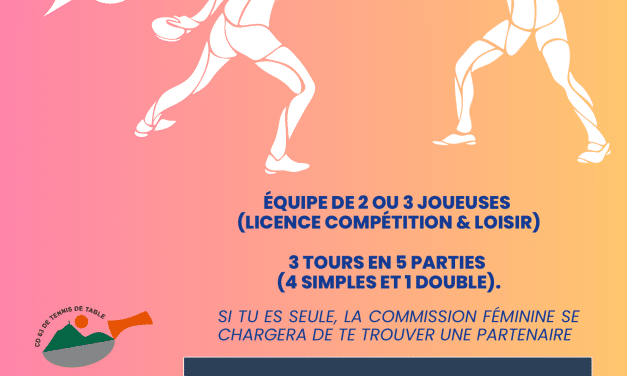 Journée féminine par équipes : cap sur Ceyrat le 7 juin 2026