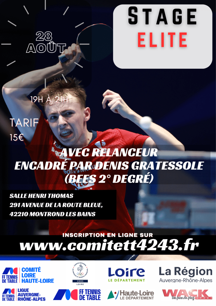 Stage Elite Adulte (en soirée)