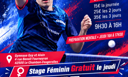 Stage de tennis de table – Octobre 2026